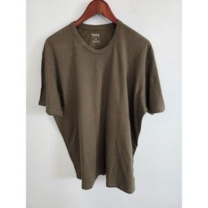 PAKA Pima Organic Royal Alpaca Mens XXL Olive Green Short Sleeve T Shirt